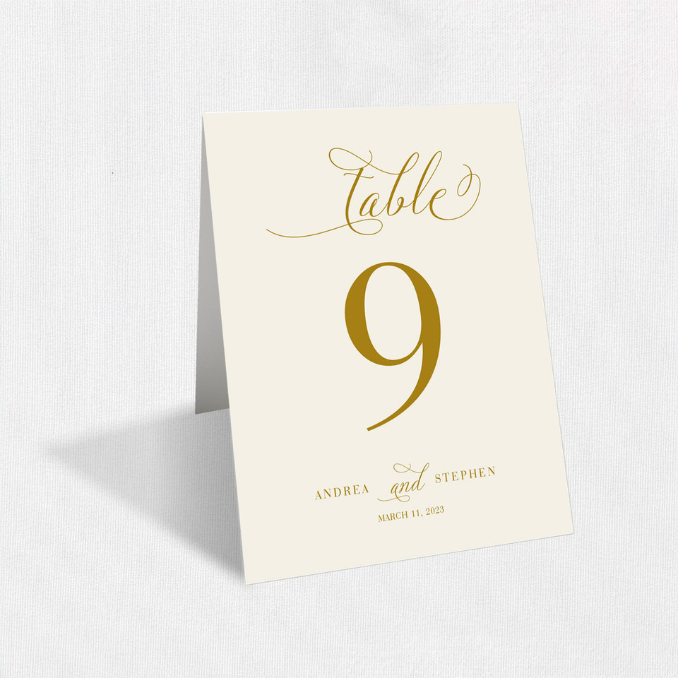Andrea Blush Table Numbers