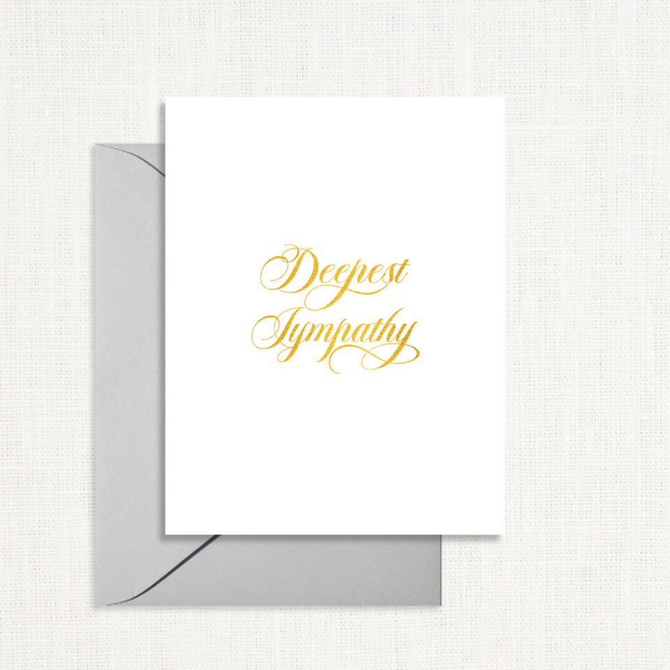 Deepest Sympathy Greeting Card All Cards Leslie Store