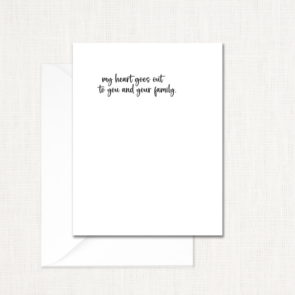 To You and Your Family Greeting Card All Cards Leslie Store
