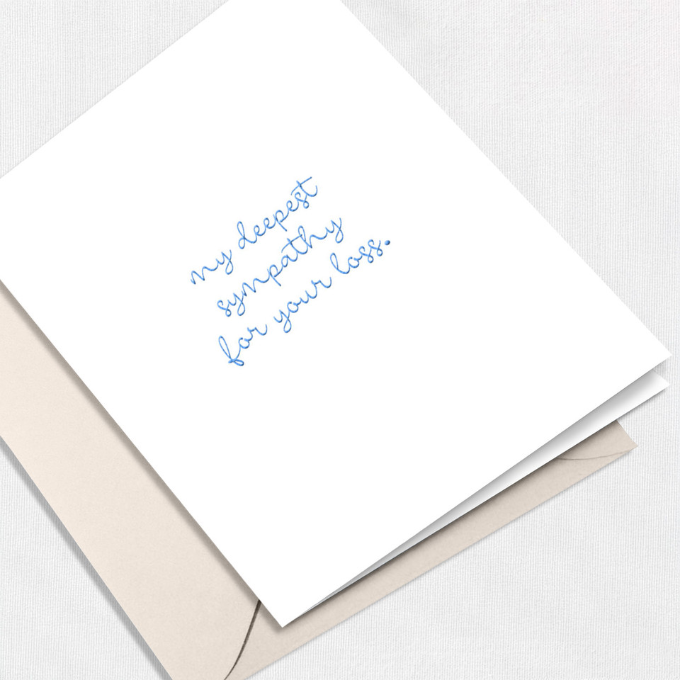 My Deepest Sympathy Greeting Card All Cards Leslie Store