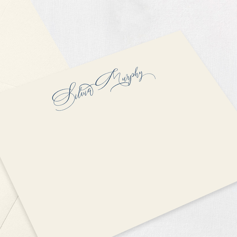 Silvia Personalized Stationery Personalized Stationery Sets Leslie Store