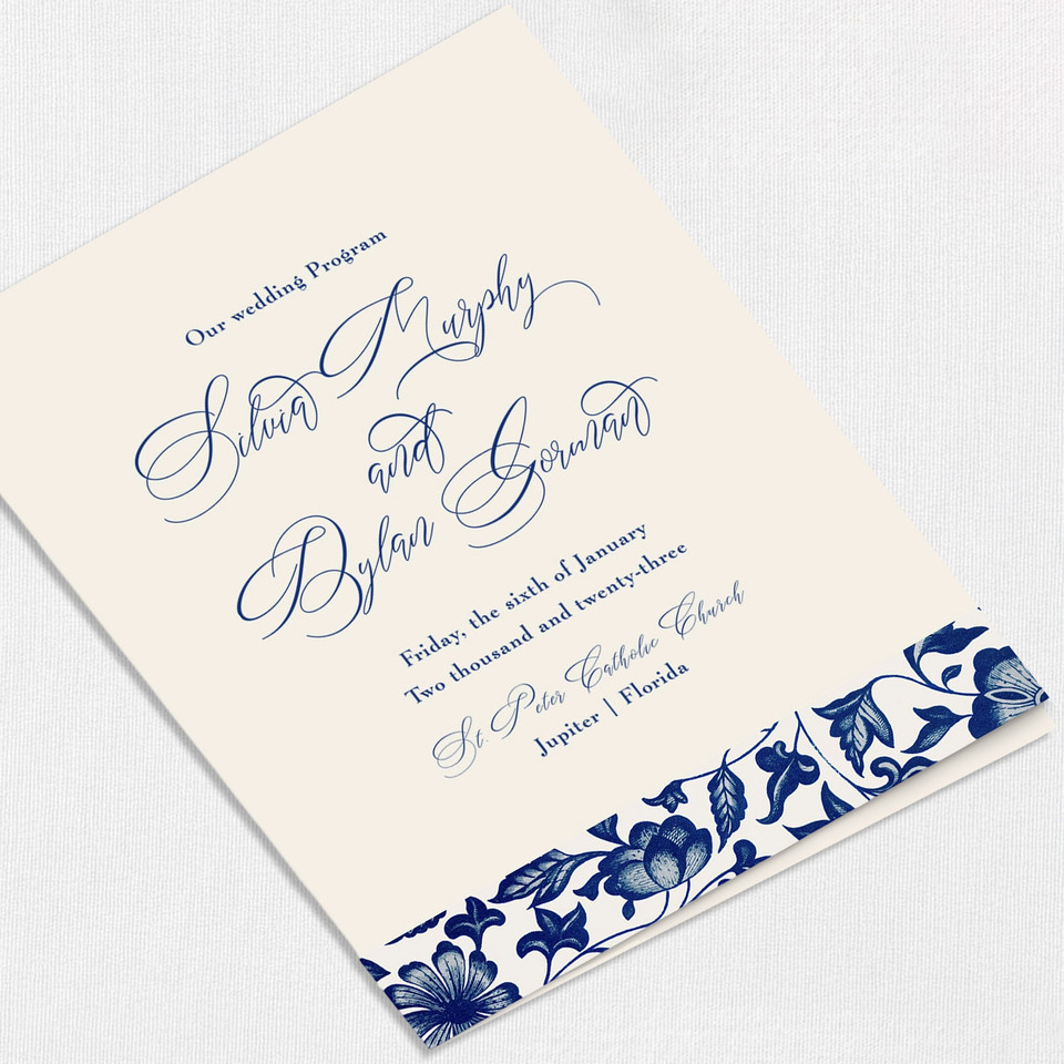 Silvia Wedding Programs