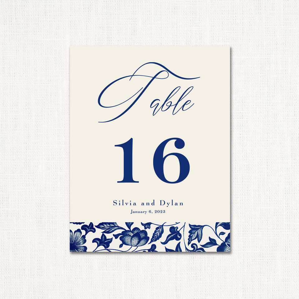 Silvia Table Numbers Table Number Stationery Store & Wedding Invitations by Leslie Store