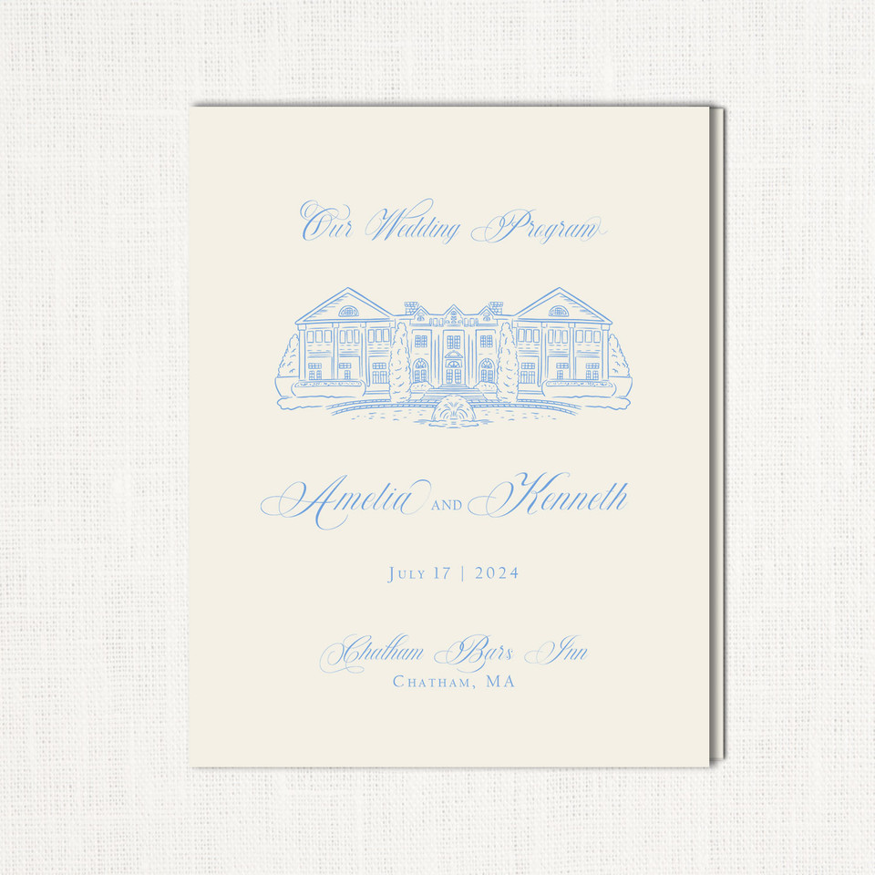Amelia Wedding Programs Wedding Programs Leslie Store
