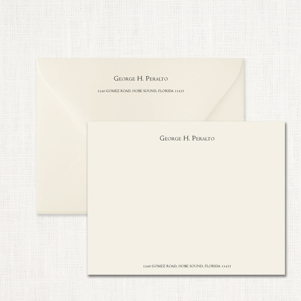 George H Personalized Stationery Personalized Stationery Sets Leslie Store