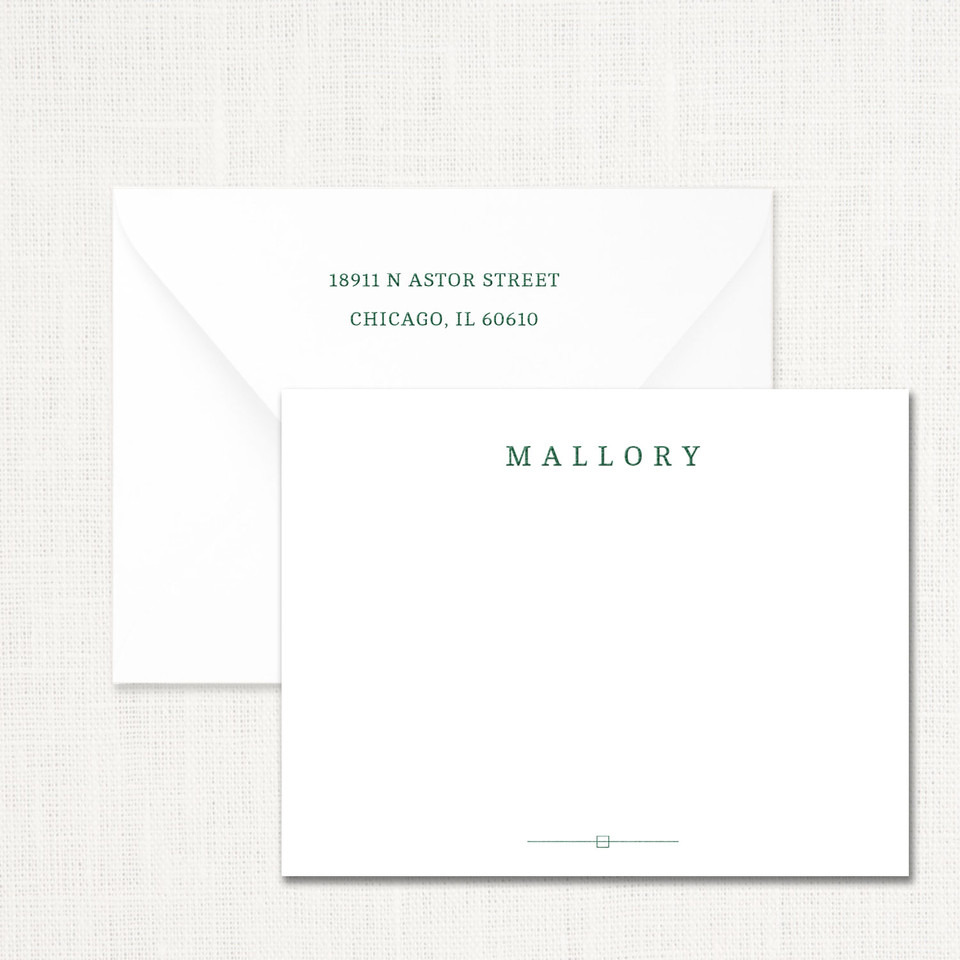 Mallory Personalized Stationery Personalized Stationery Sets Leslie Store