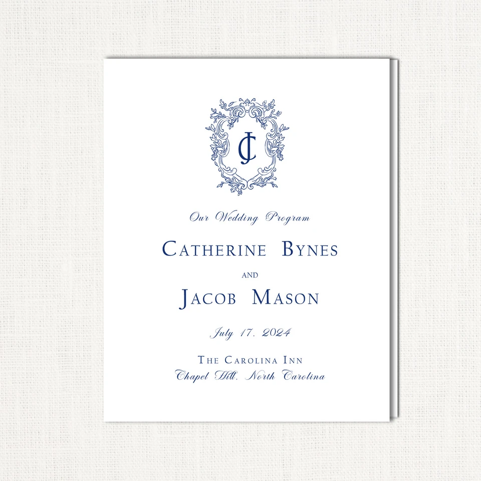 Catherine Wedding Programs Wedding Programs Stationery Store & Wedding Invitations by Leslie Store