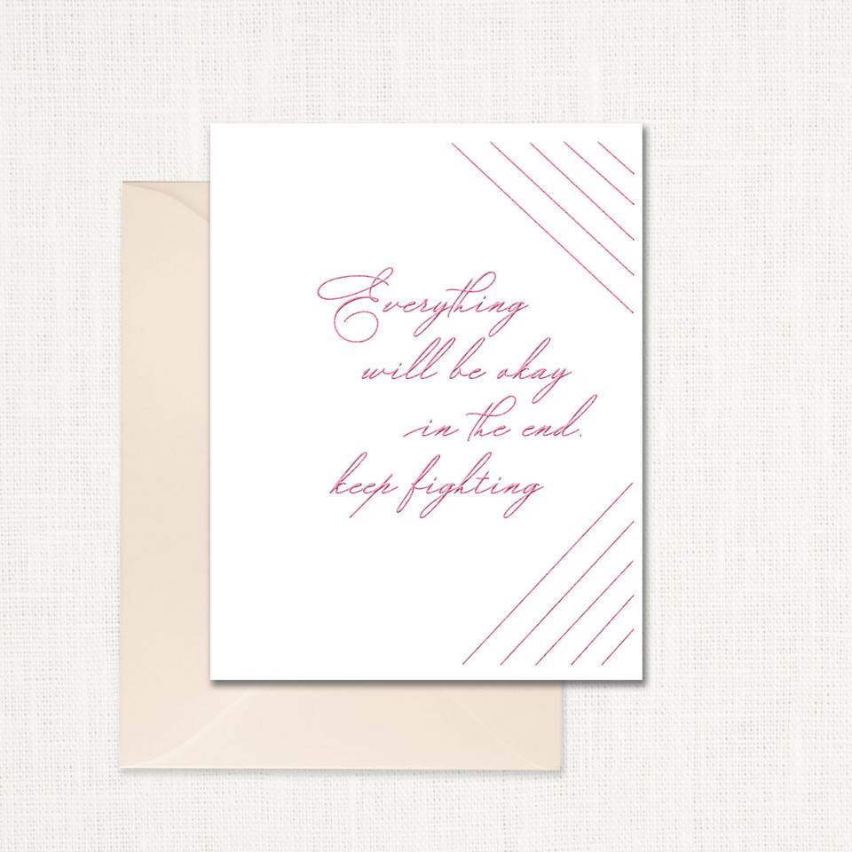 Everything Will be Okay at The End Greeting Card All Cards Leslie Store