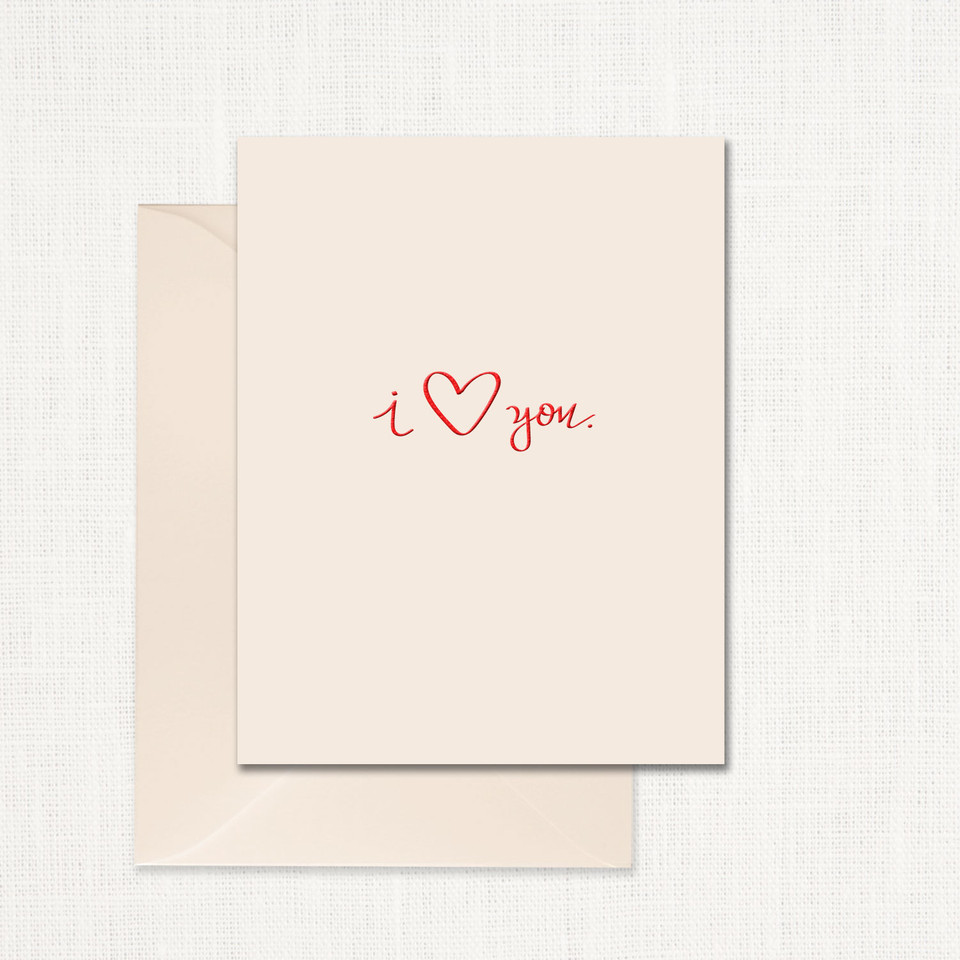 I Love You Greeting Card All Cards Leslie Store