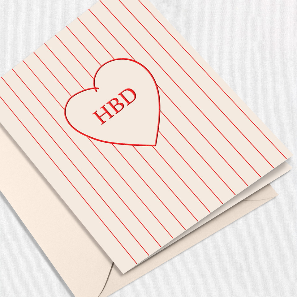 Happy Birthday, Pink Greeting Card All Cards Leslie Store