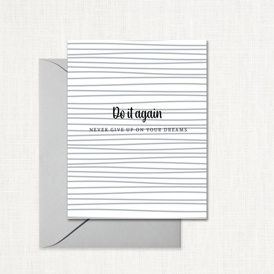 Do It Again Greeting Card All Cards Leslie Store