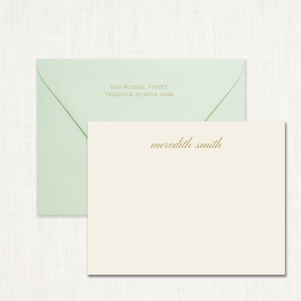 Meredith Personalized Stationery Personalized Stationery Sets Leslie Store