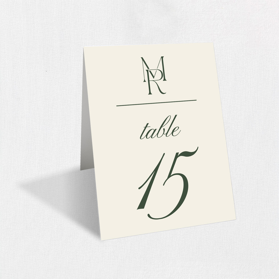 Meredith Table Numbers Table Number Leslie Stationery Store