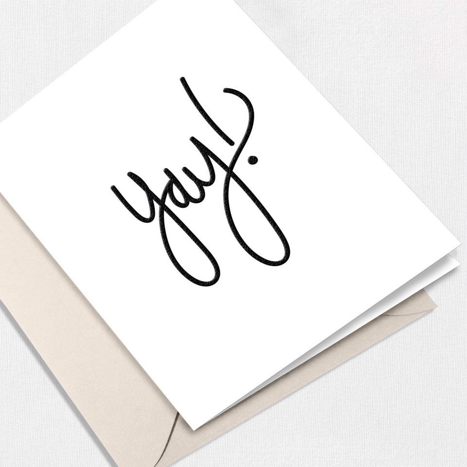 YAY Greeting Card All Cards Leslie Store