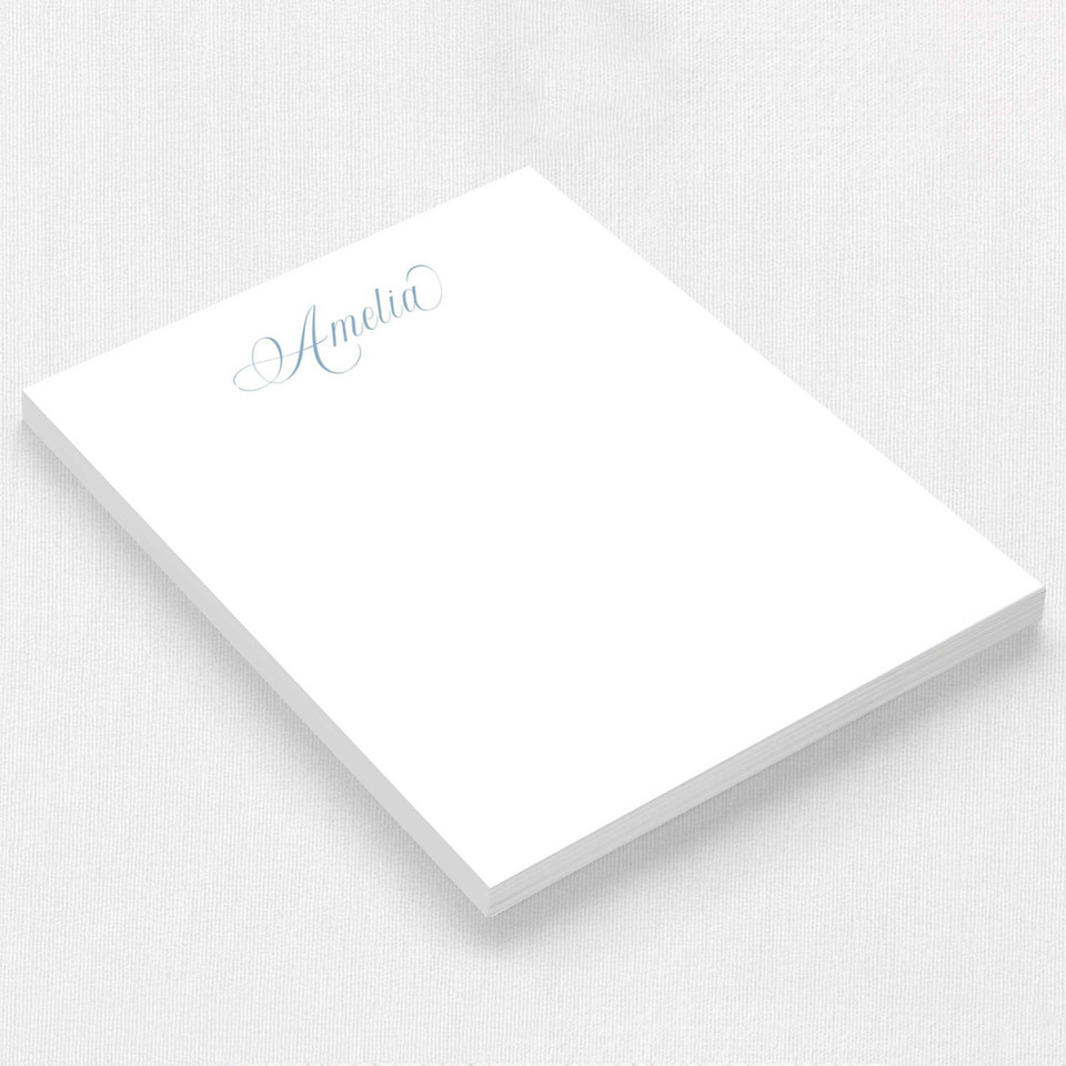 Amelia Notepad Personalized Notepads Leslie Stationery Store