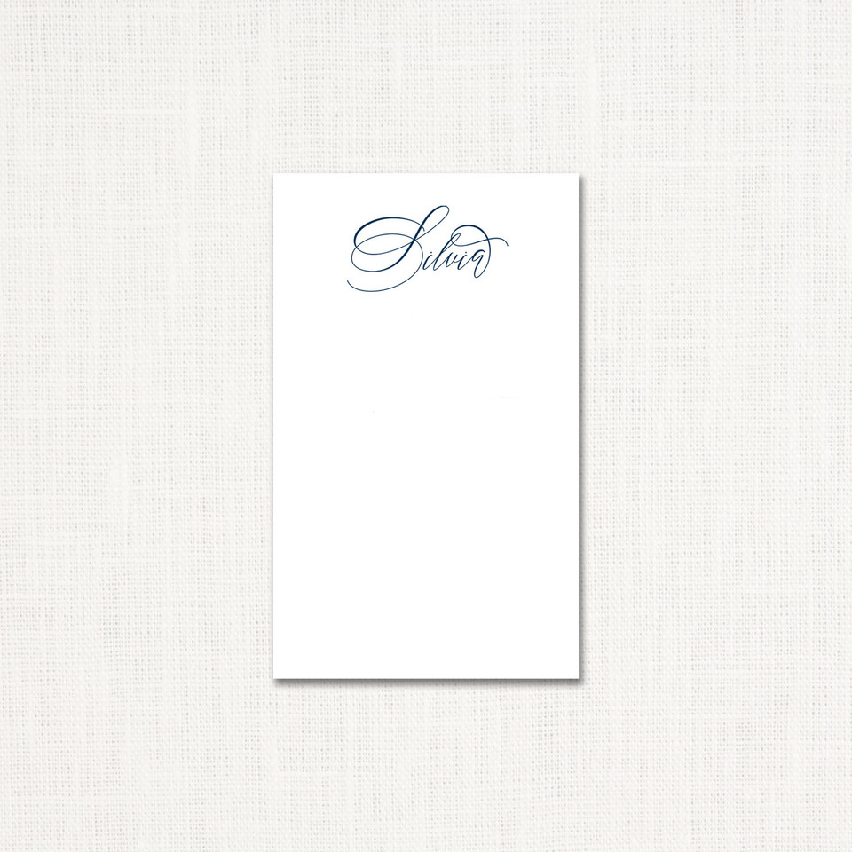 Silvia Notepad Personalized Notepads Leslie Store