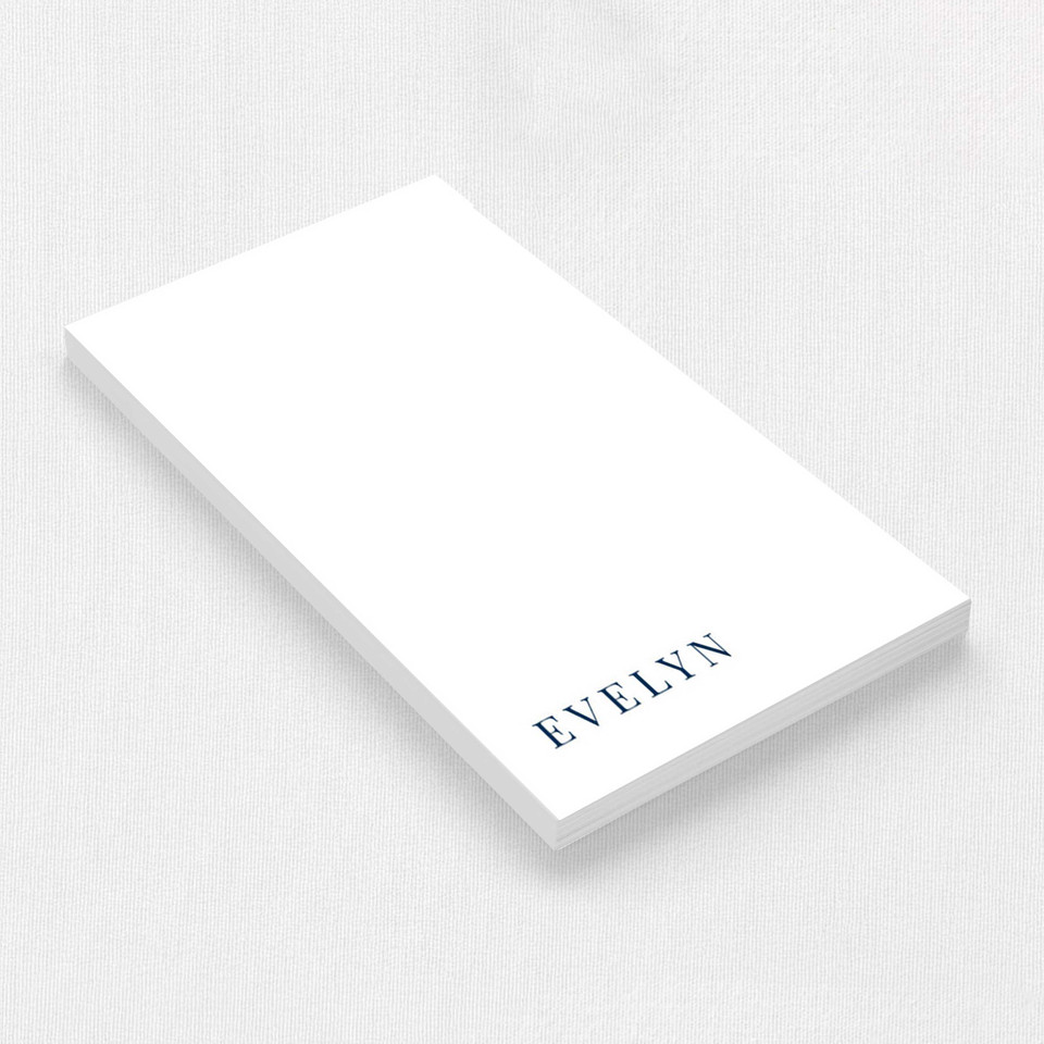 Evelyn Notepad Personalized Notepads Leslie Stationery Store