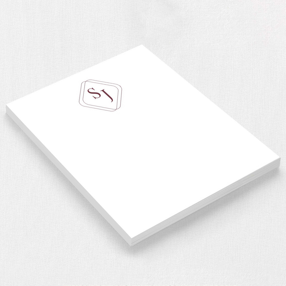 Scarlett Notepad Personalized Notepads Leslie Stationery Store