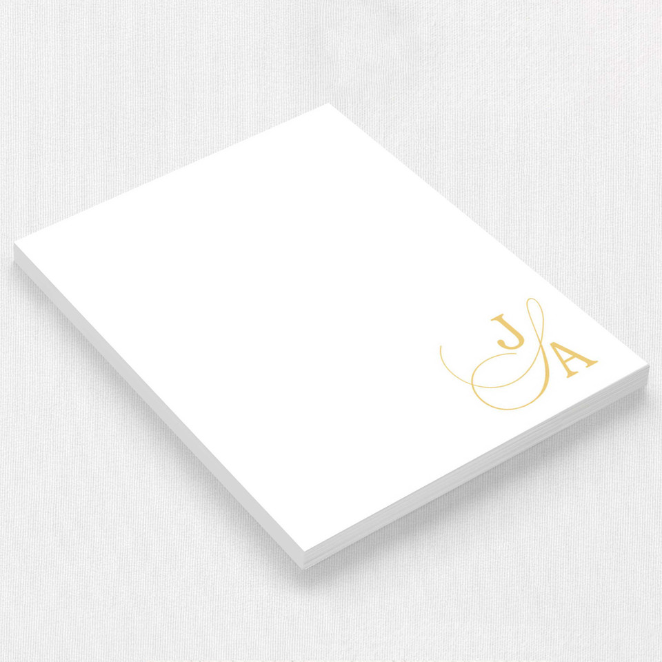 Juliette Notepad Personalized Notepads Leslie Stationery Store