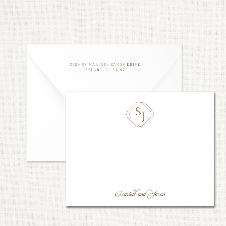 Scarlett Couples Stationery Personalized Leslie Store