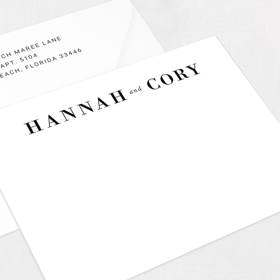 Hannah Couples Flat Notecard