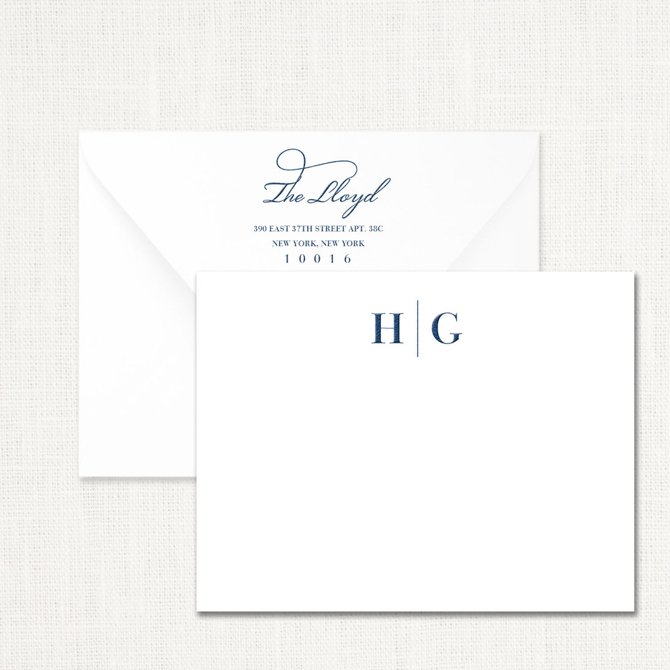 Holliston Couples Stationery Personalized Leslie Store