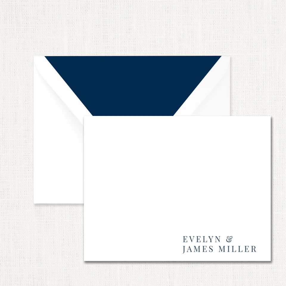 Evelyn Couples Stationery Personalized Leslie Store