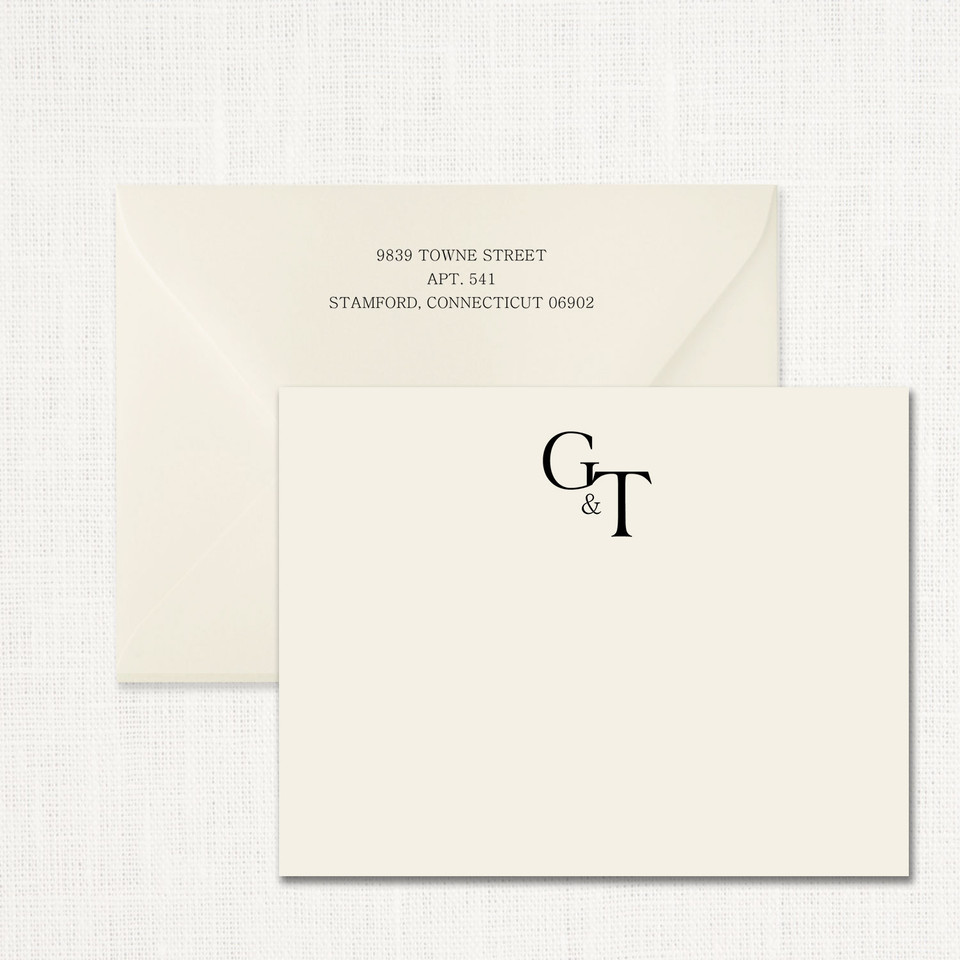 Gabrielle Couples Stationery Personalized Leslie Store
