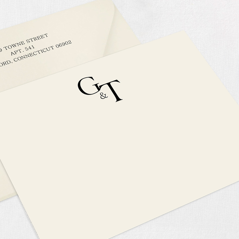 Gabrielle Couples Personalized Stationery Card
