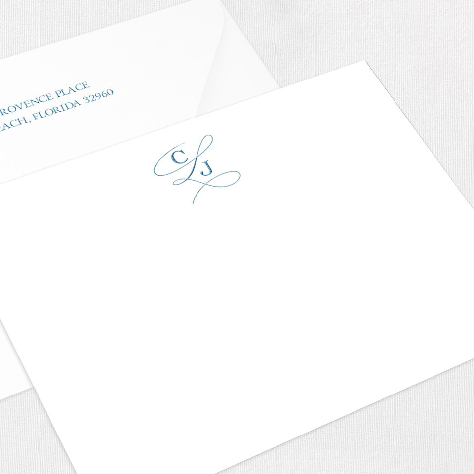 Courtney Note Cards Custom Stationery Leslie Stationery Store