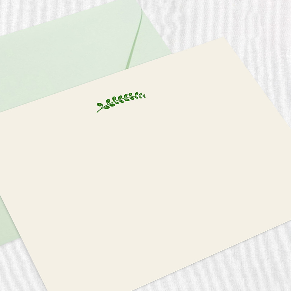 Green Leaf Note Set STATIONERY Leslie Stationery Store