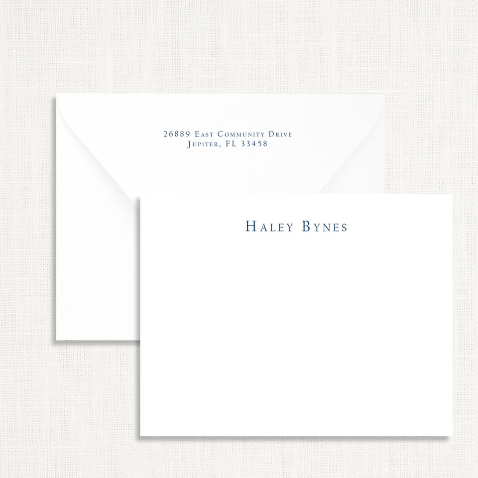 Haley Personalized Stationery Personalized Stationery Sets Leslie Store