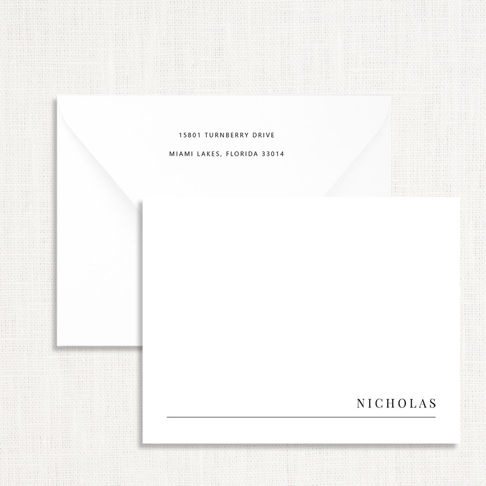 Nicholas Personalized Stationery Personalized Stationery Sets Leslie Store