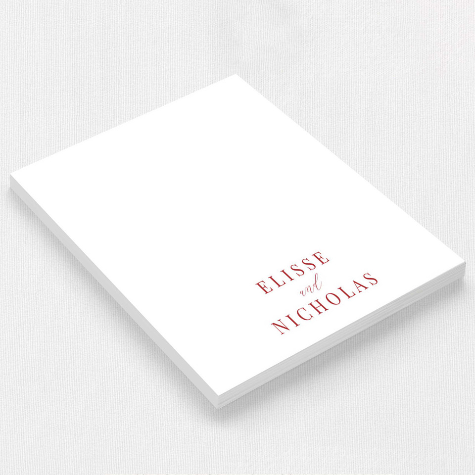 Elisse Notepad Personalized Notepads Leslie Stationery Store