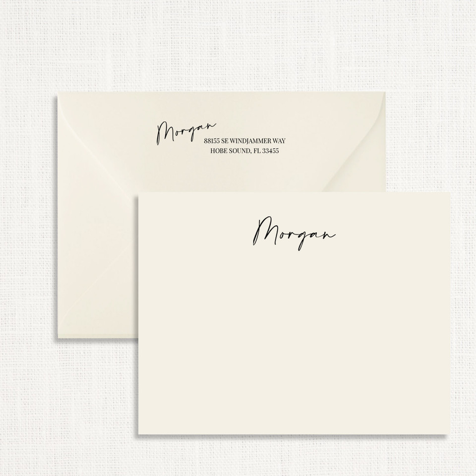 Morgan Personalized Stationery Personalized Stationery Sets Leslie Store
