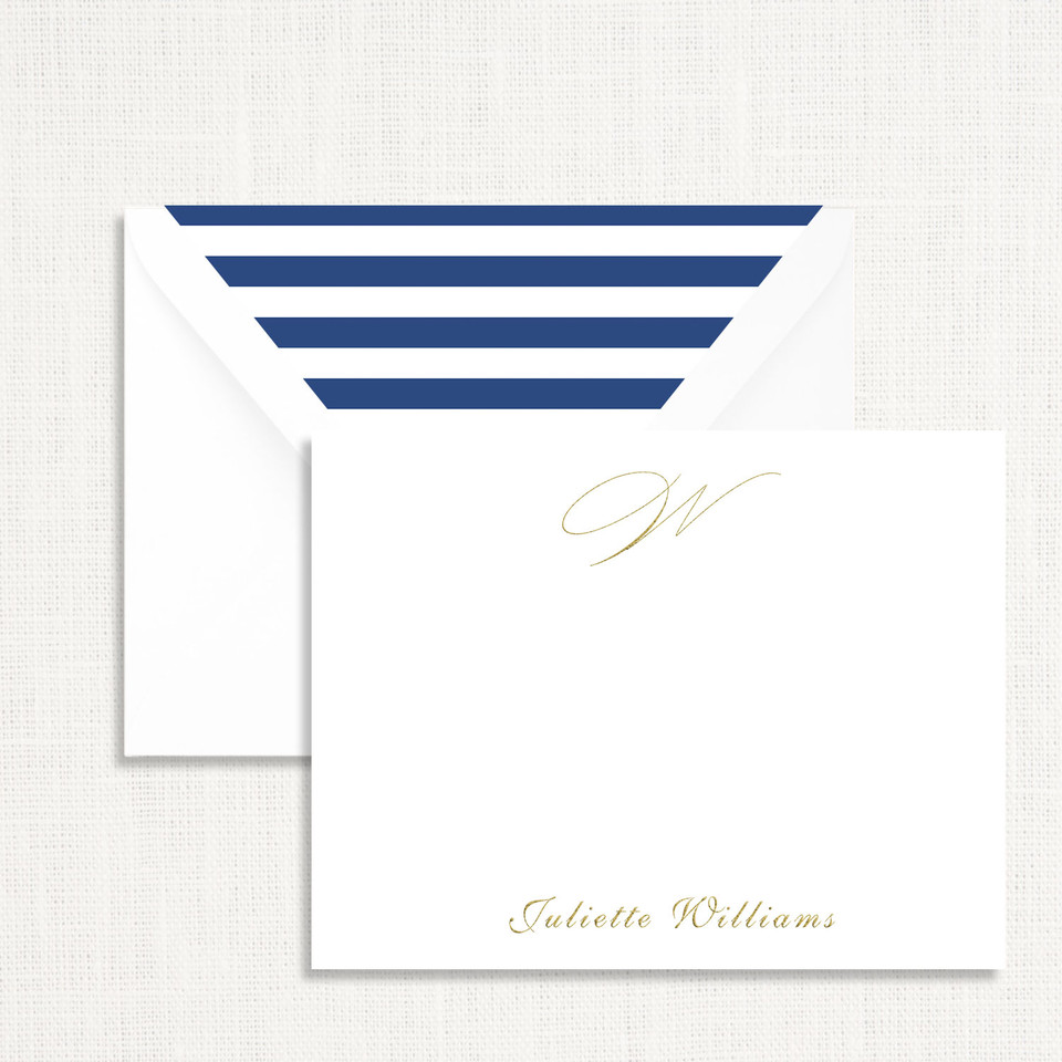 Juliette Personalized Stationery Personalized Stationery Sets Leslie Store