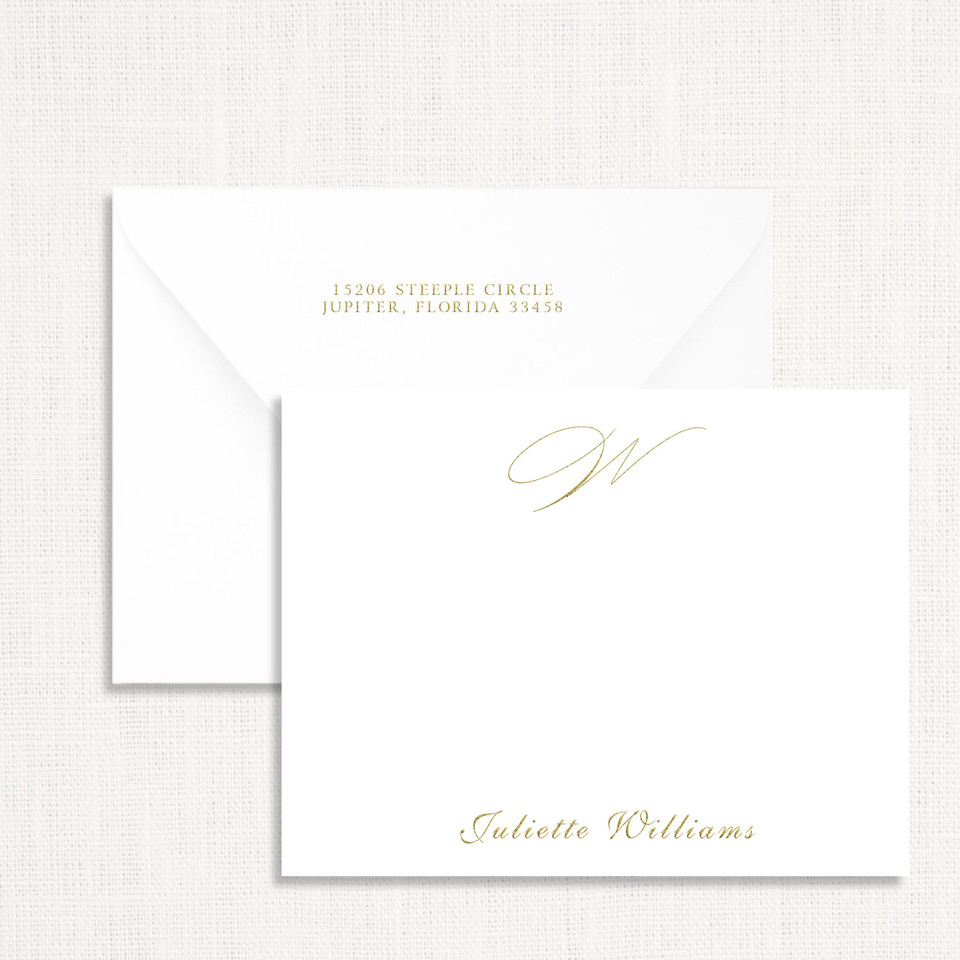 Juliette Personalized Stationery Personalized Stationery Sets Leslie Store