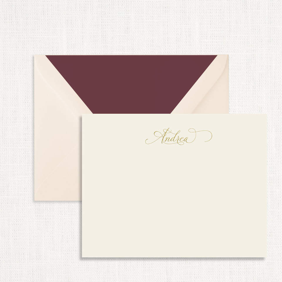Andrea Personalized Stationery Personalized Stationery Sets Leslie Store