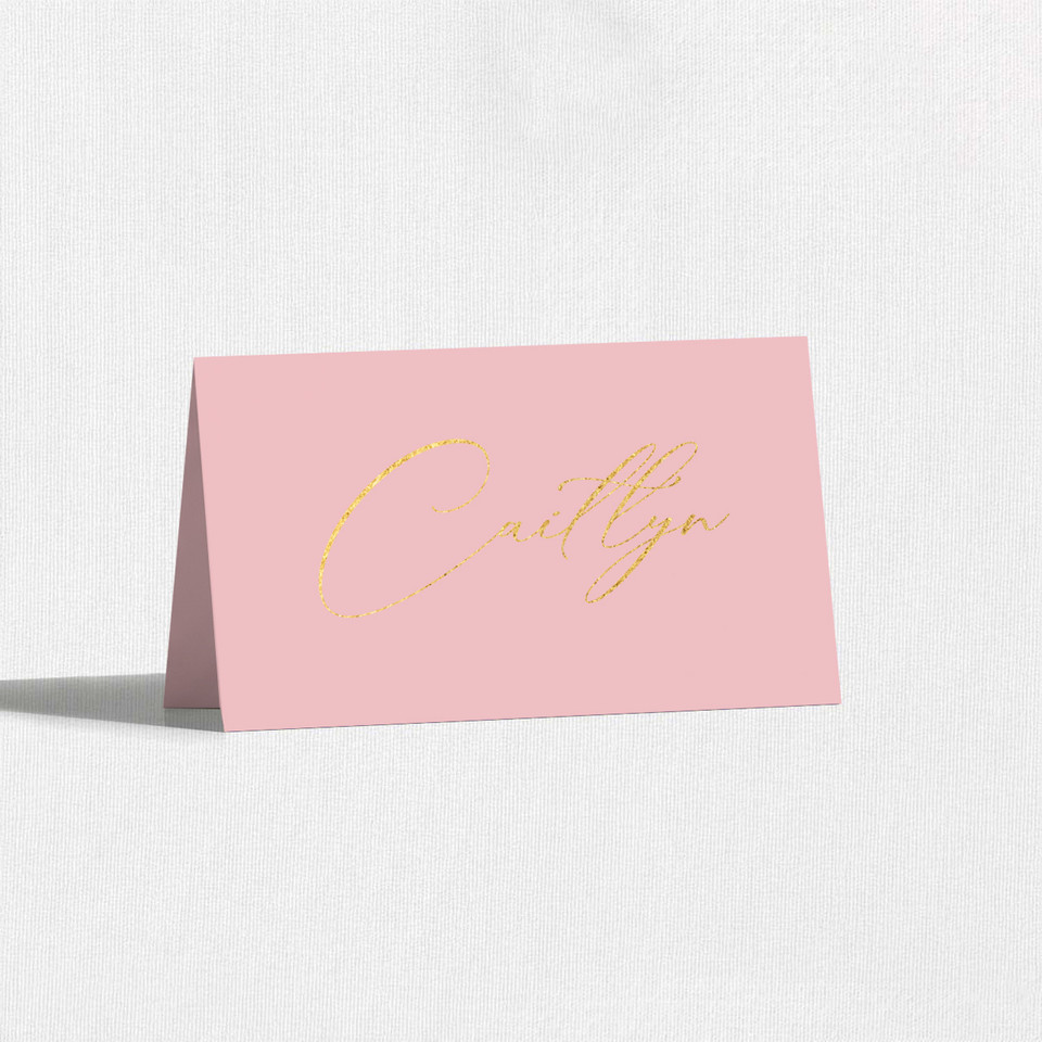 Foil Place Cards With Guest Names Place Cards Leslie Stationery Store