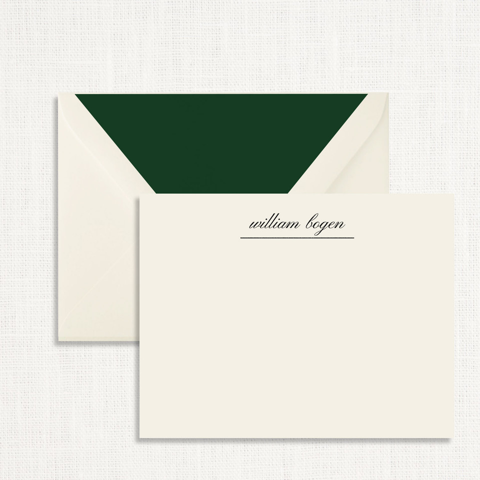 William Bogen Personalized Stationery Personalized Stationery Sets Leslie Stationery Store