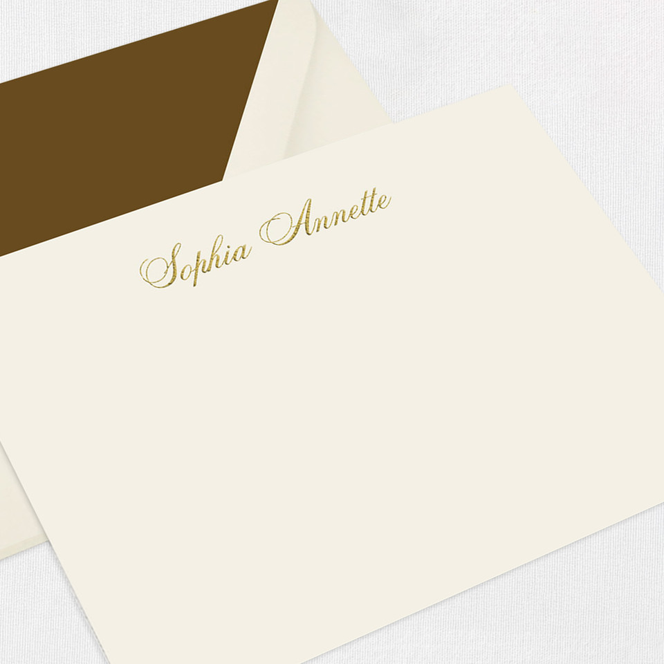 Sophia Personalized Stationery Card