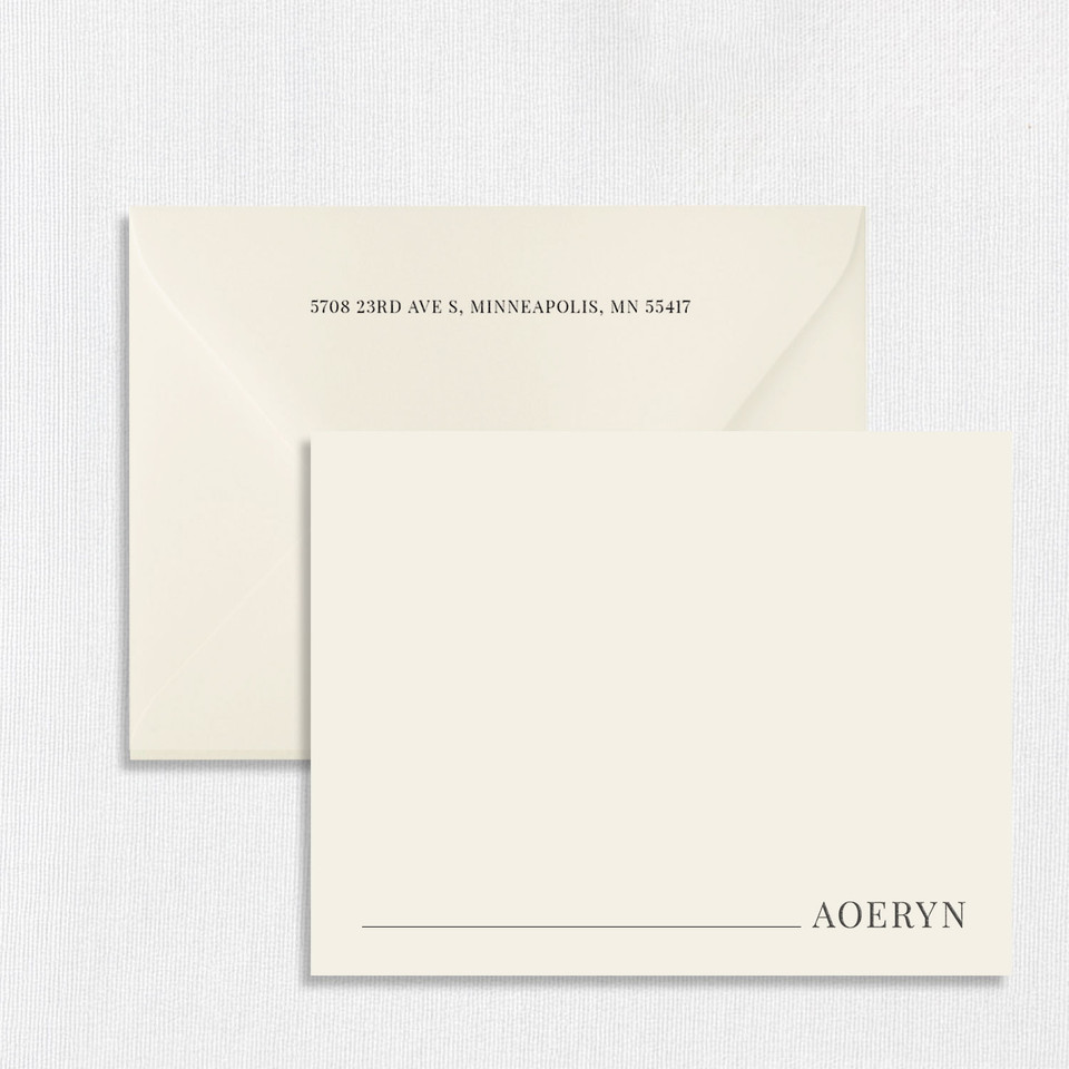Aoeryn Personalized Stationery Card Personalized Stationery Sets Leslie Stationery Store