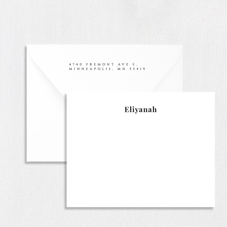 Eliyanah Personalized Stationery Card Personalized Stationery Sets Leslie Stationery Store