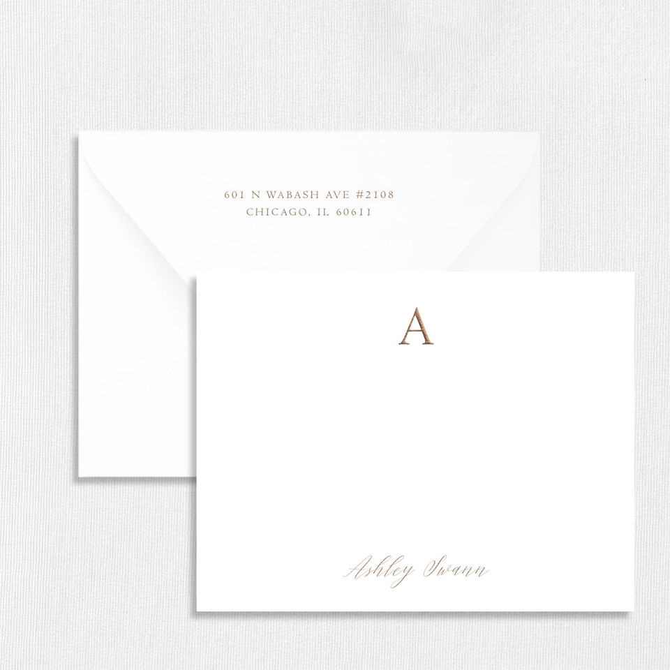 Ashley Personalized Stationery Card Personalized Stationery Sets Leslie Stationery Store