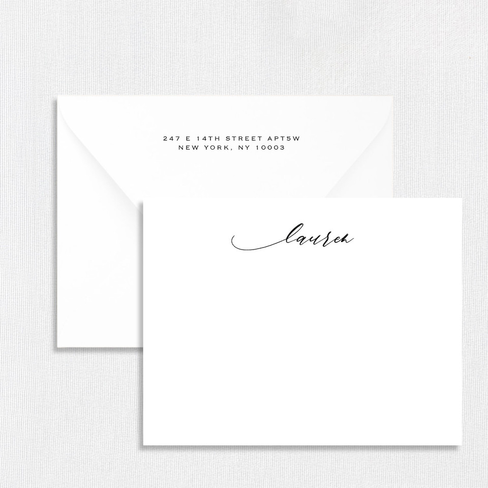 Lauren Personalized Stationery Card Personalized Stationery Sets Leslie Stationery Store