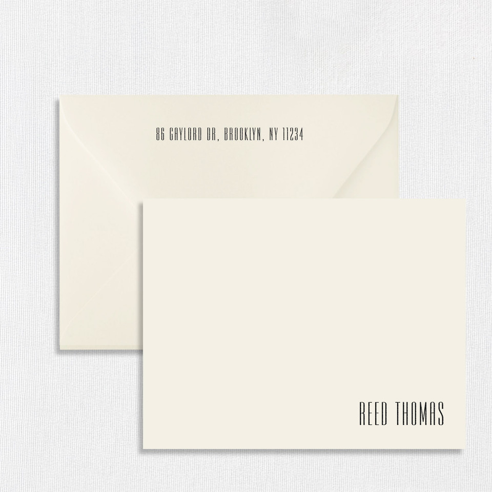 Reed Personalized Stationery Card Personalized Stationery Sets Leslie Stationery Store