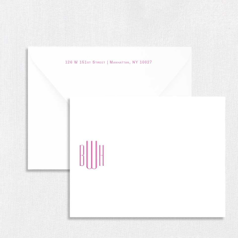 BWH Personalized Stationery Card Personalized Stationery Sets Leslie Stationery Store