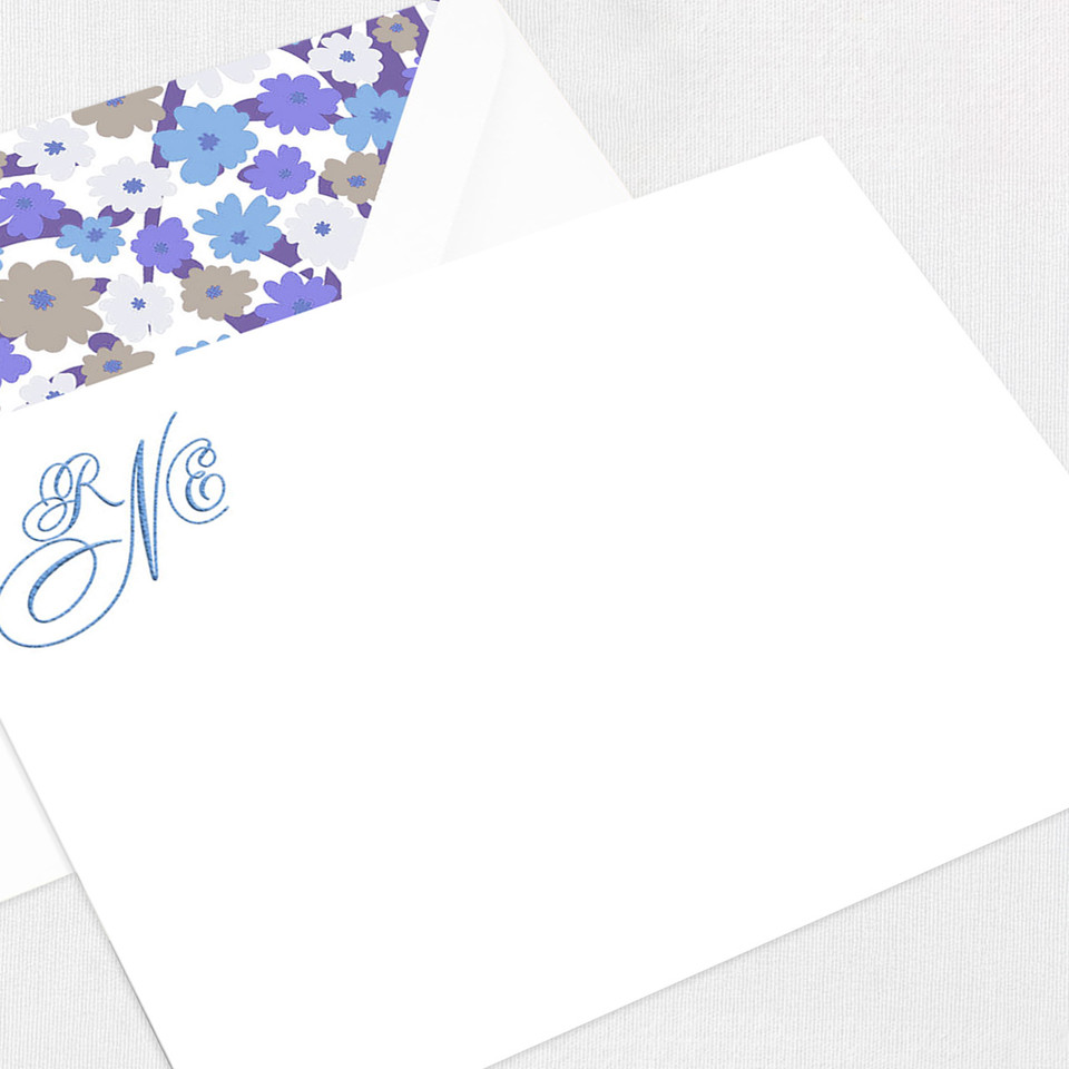 RNE Flat Notecard Custom Stationery Leslie Stationery Store