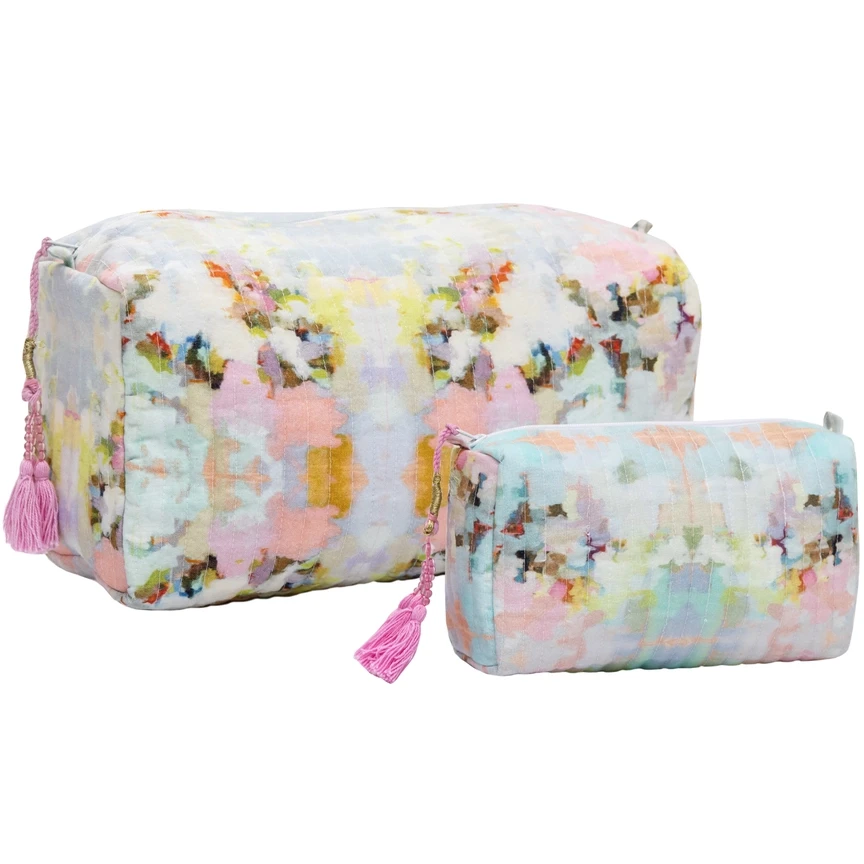 Fabric Pouch, Soft Watercolor Pouch Leslie Stationery Store