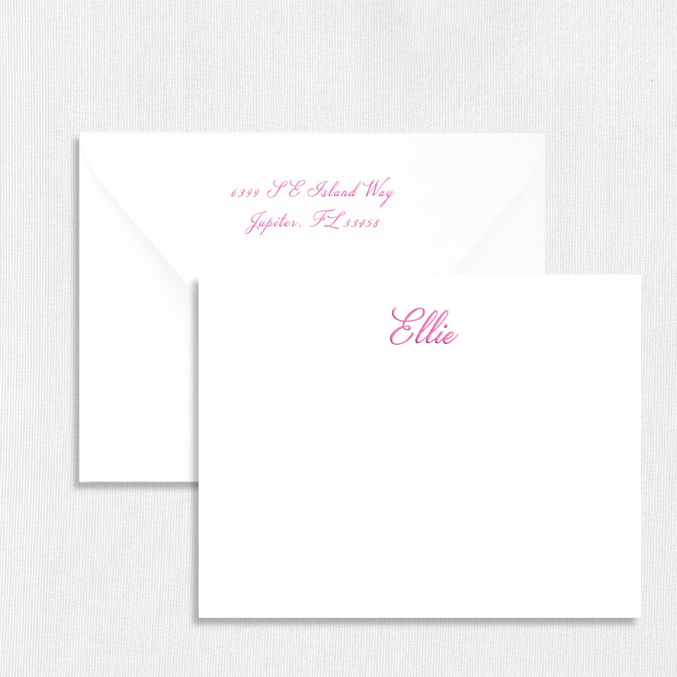 Ellie Personalized Stationery Card Personalized Stationery Sets Leslie Stationery Store